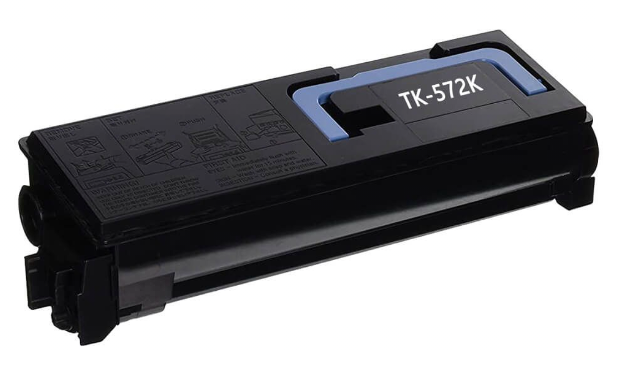 TK-572 Black Toner Cartridge Compatible for Kyocera FS-C5400, C5400DN, P7035CDN, 16,000 pages yield, sharp and reliable black-and-white prints.