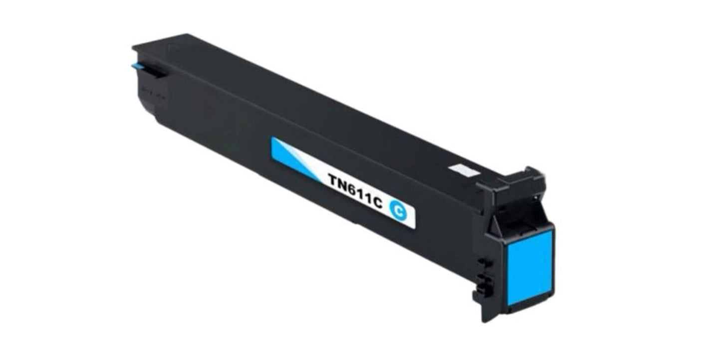 Konica Minolta TN611/TN411 Cyan Compatible Toner Cartridge