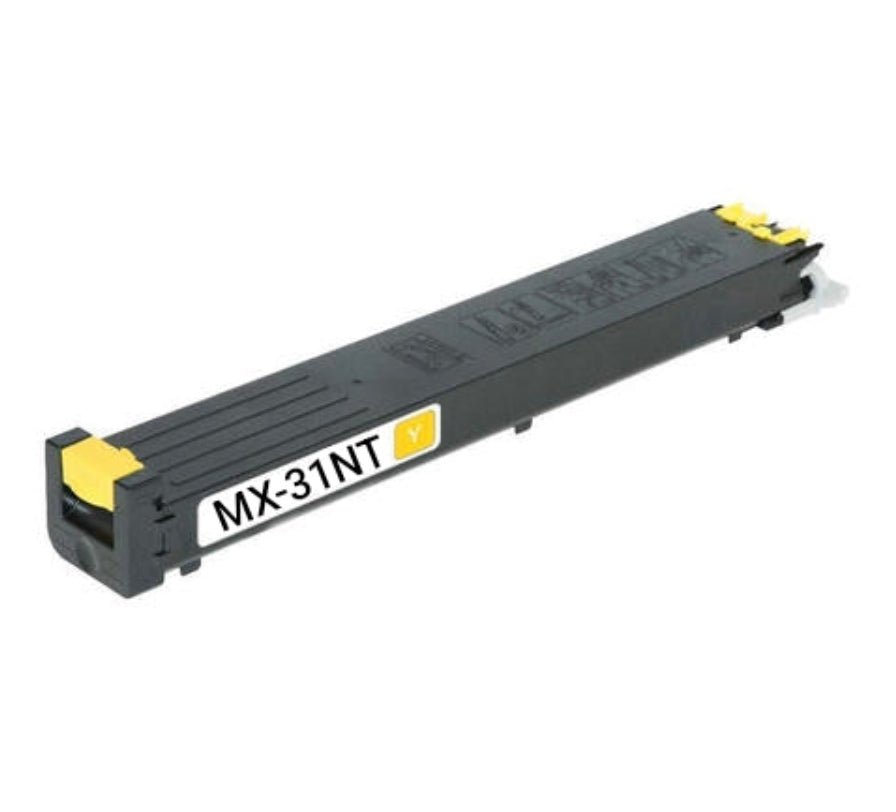 MX-31NT Yellow compatible toner for Sharp MX-2600N, MX-3100N, 15,000 pages.