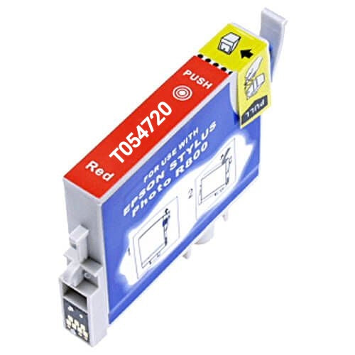 T054720 Red Compatible Epson Ink Cartridge, 400-page yield.