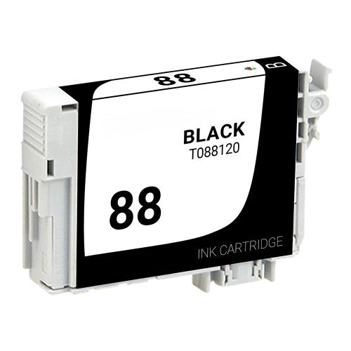 T088120 Black Compatible Epson Ink Cartridge, 170-page yield.