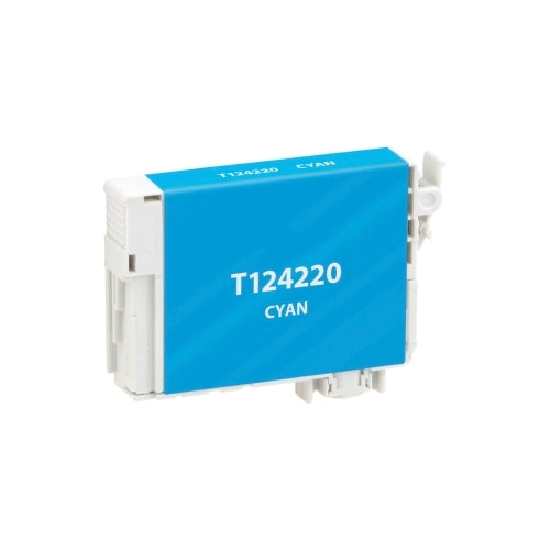 T124220 Cyan Compatible Epson Ink Cartridge, 220-page yield.