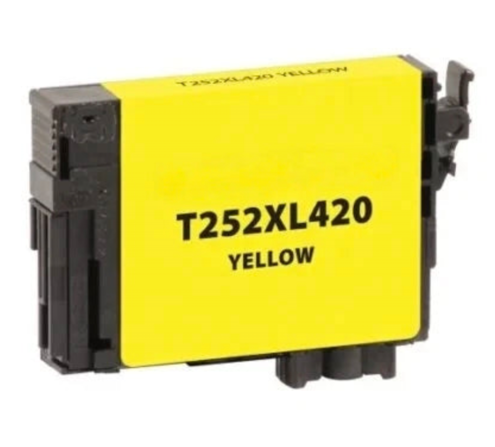 T252XL420 Yellow Ink Cartridge – Compatible with Epson WorkForce WF-3620, WF-3640 Printers, High-Yield 1100 Pages, Vibrant & Reliable Color