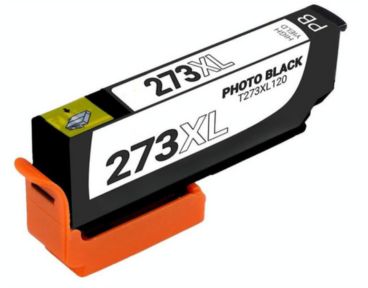T273XL120 Photo Black Ink Cartridge – Compatible with Epson Expression Premium XP-610 Printer, High-Yield 650 Pages, Rich & Professional Black