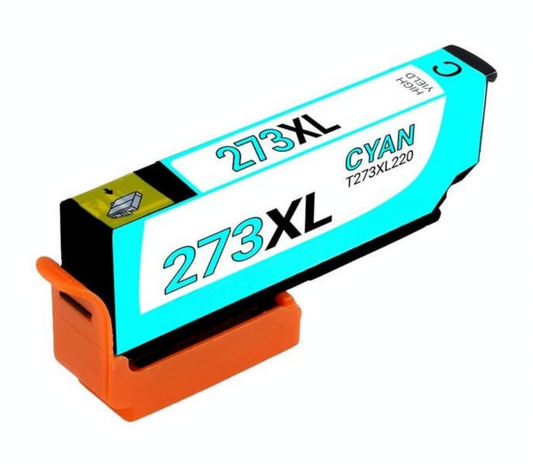 T273XL220 Cyan Ink Cartridge – Compatible with Epson Expression Premium XP-610 Printer, High-Yield 650 Pages, Vibrant & Reliable Color