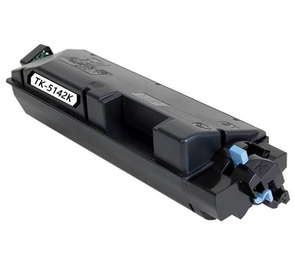 Compatible TK-5142 Black toner cartridge for Kyocera printers ECOSYS M6530cdn and P6130cdn.