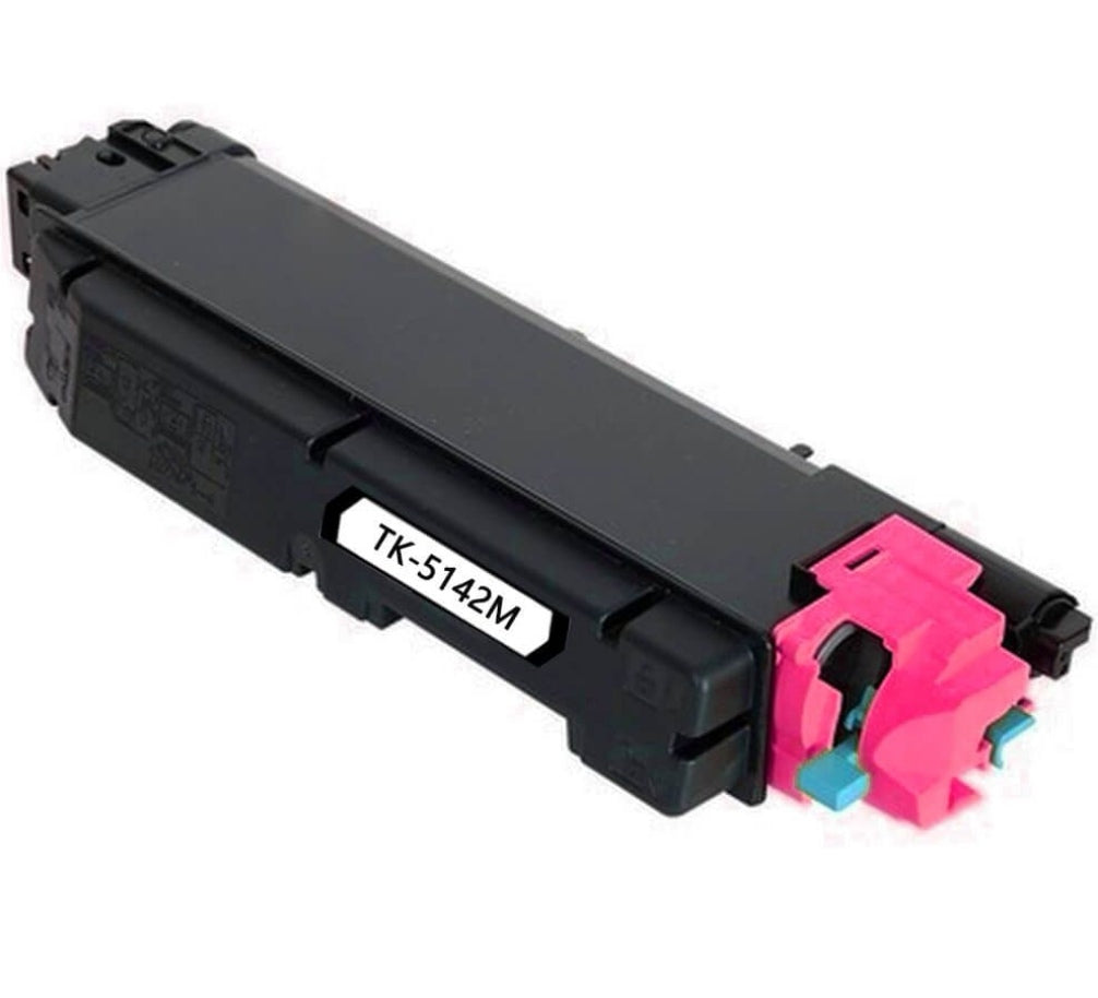 Compatible TK-5142 Magenta toner cartridge for Kyocera printers ECOSYS M6530cdn and P6130cdn.