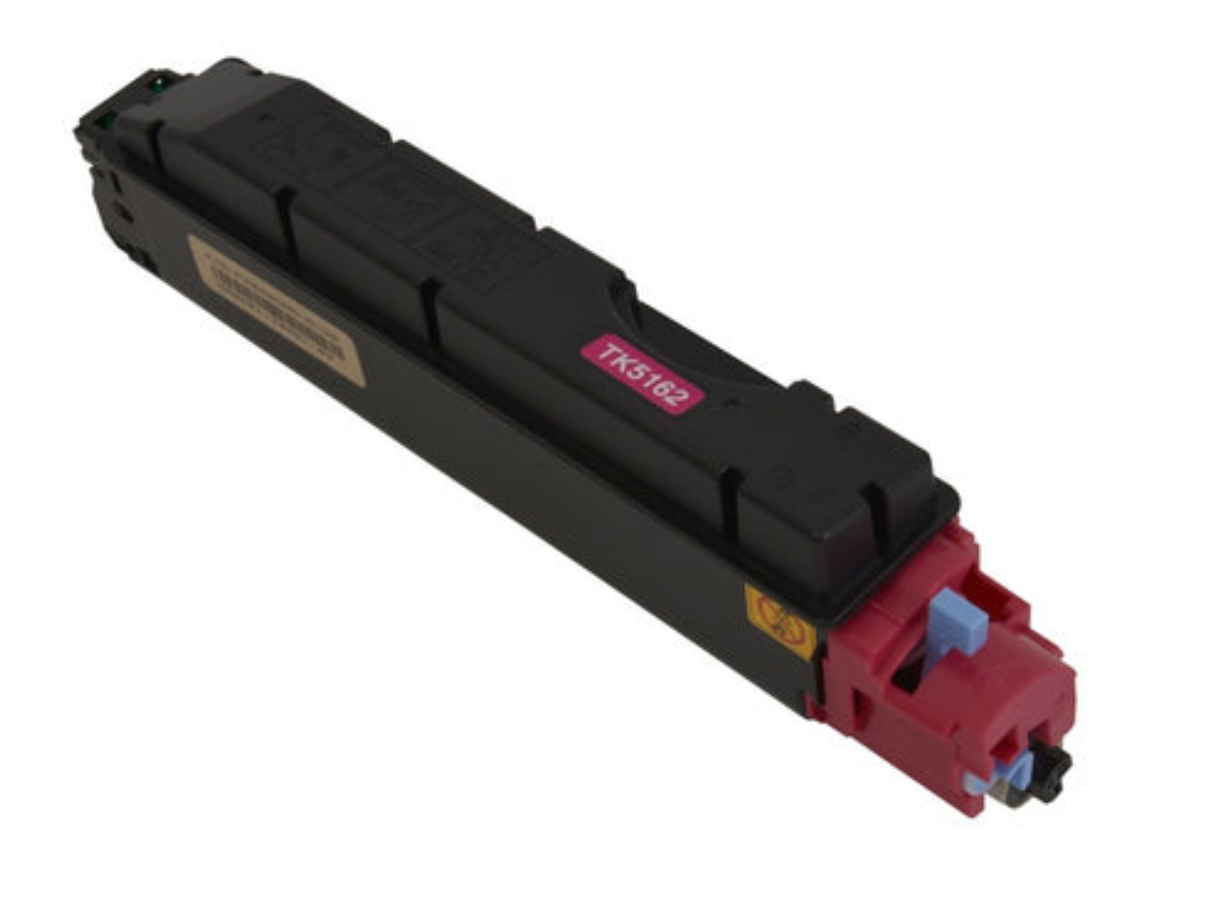 TK-5162 Magenta Compatible Toner Cartridge for Kyocera ECOSYS P7040CDN – 12,000-page high-yield magenta toner.