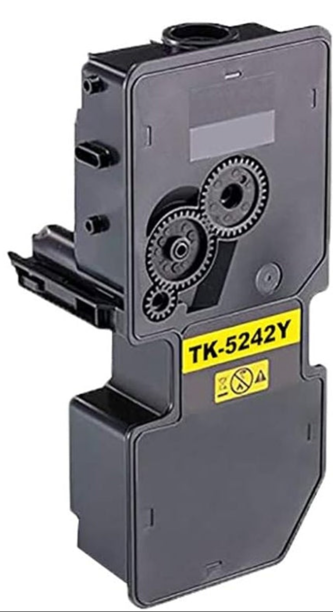TK-5242 Yellow Compatible Toner Cartridge for Kyocera ECOSYS P5026CDN, P5026CDW, M5526CDN, M5526CDW – 3,000-page high-quality yellow toner.