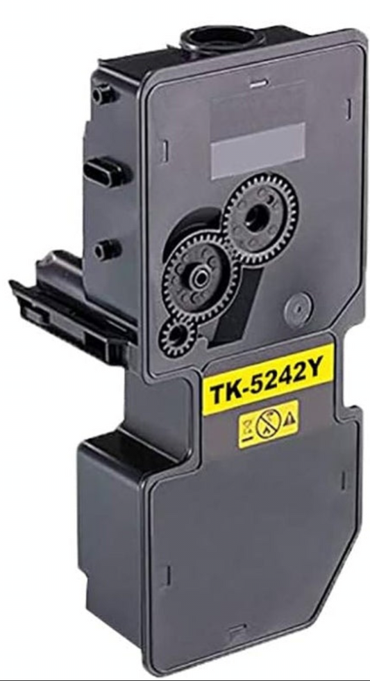 TK-5242 Yellow Compatible Toner Cartridge for Kyocera ECOSYS P5026CDN, P5026CDW, M5526CDN, M5526CDW – 3,000-page high-quality yellow toner.