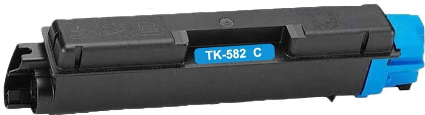 Compatible TK-582/583 Cyan toner cartridge for Kyocera printers FS-C5150DN and P6021cdn.