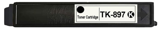 Compatible TK-897 Black toner cartridge for Kyocera printers FS C8520, C8525, TASKalfa 205c, and 255c.