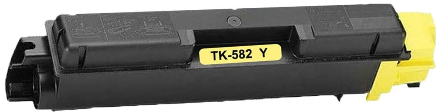 Compatible TK-582/583 Yellow toner cartridge for Kyocera printers FS-C5150DN and P6021cdn.
