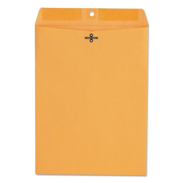 Universal Center-Seam 9" x 12" Manila Envelopes, Clasp Closure, 28 Lb, Brown Kraft, Box Of 100