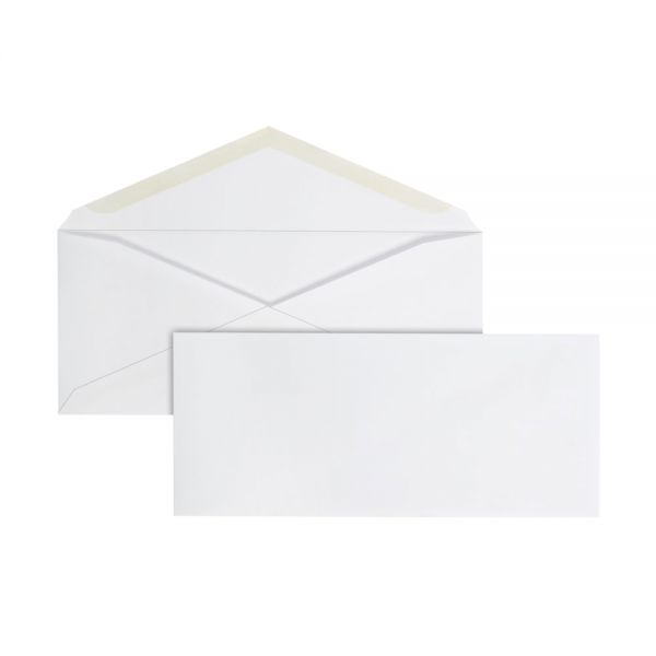 #9 Envelopes, 3-7/8" x 8-7/8", Gummed Seal, White, Box Of 500