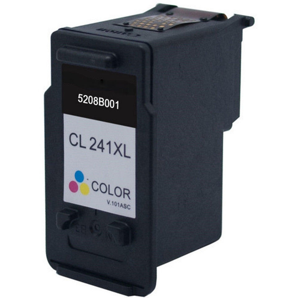 CL-241XL compatible color ink cartridge for Canon printers, producing vibrant prints with up to 560 pages of high-quality color output.