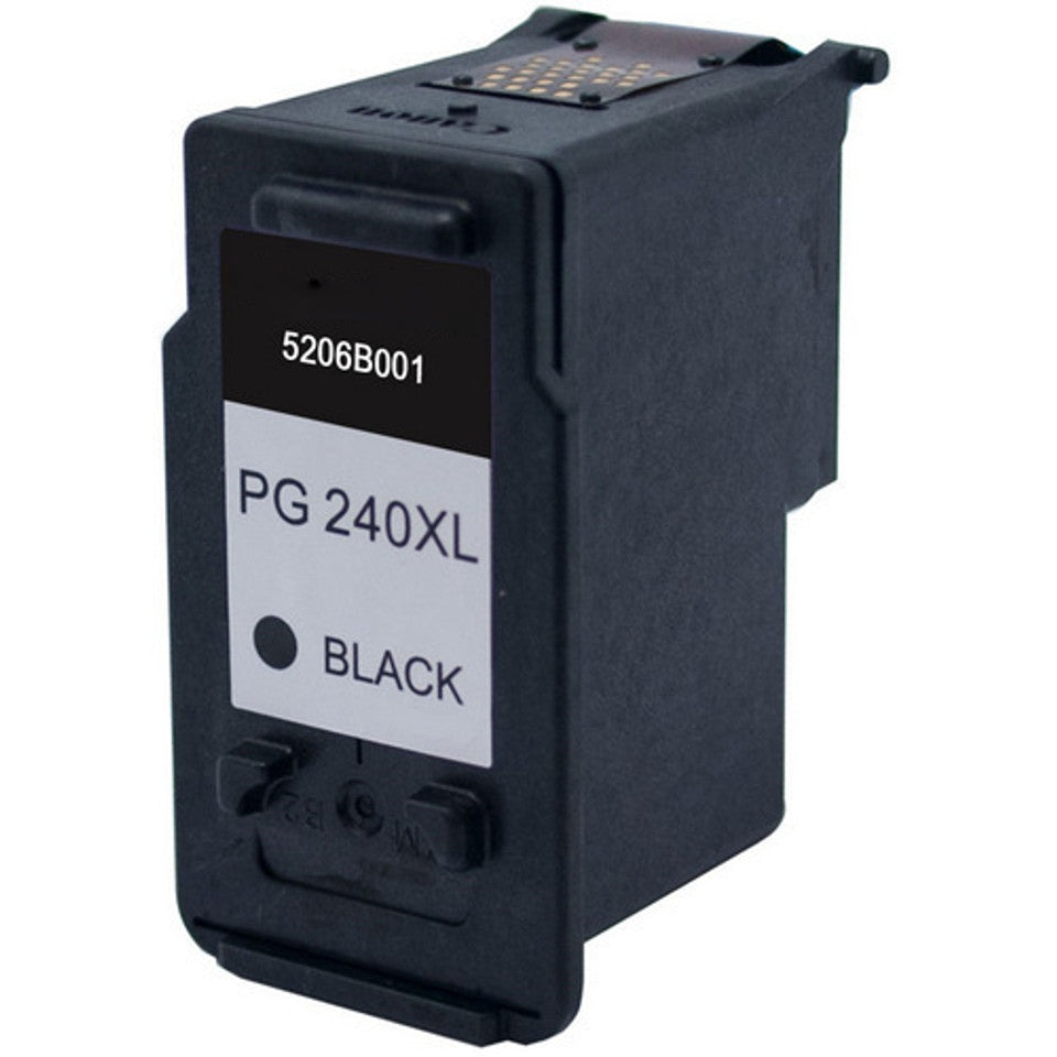PG-240XL compatible black ink cartridge for Canon printers, delivering up to 600 pages of sharp, clear printing.
