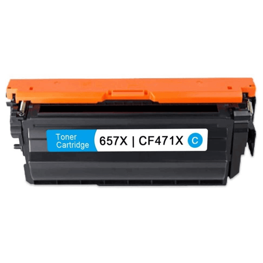HP CF471X (671X) compatible cyan toner cartridge, extra high-yield 23,000 pages for HP Color LaserJet Enterprise Flow M681/M682, delivering vibrant, professional prints.