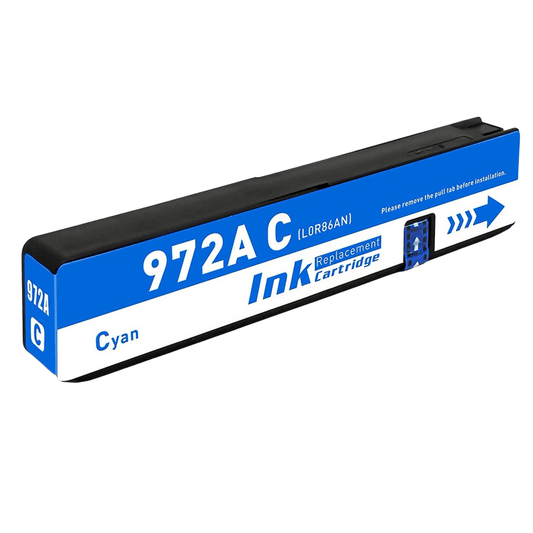 HP 972A Cyan Ink Cartridge Compatible for PageWide Pro 352, 377, 452, 477, 552, 577 – 3000 Pages