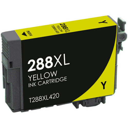T288XL420 Yellow Compatible Epson Ink Cartridge, 450-page yield.