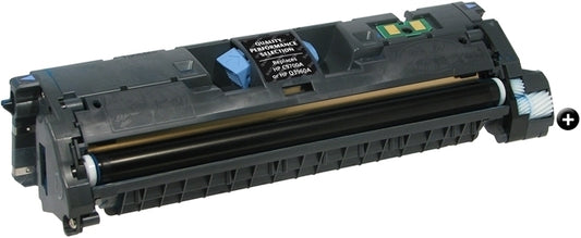 Compatible HP C9700A/Q3960A/EP87 Black Toner Cartridge 5,000 pages for LaserJet Color 1500, 2550, 2820, and 2840 printers.