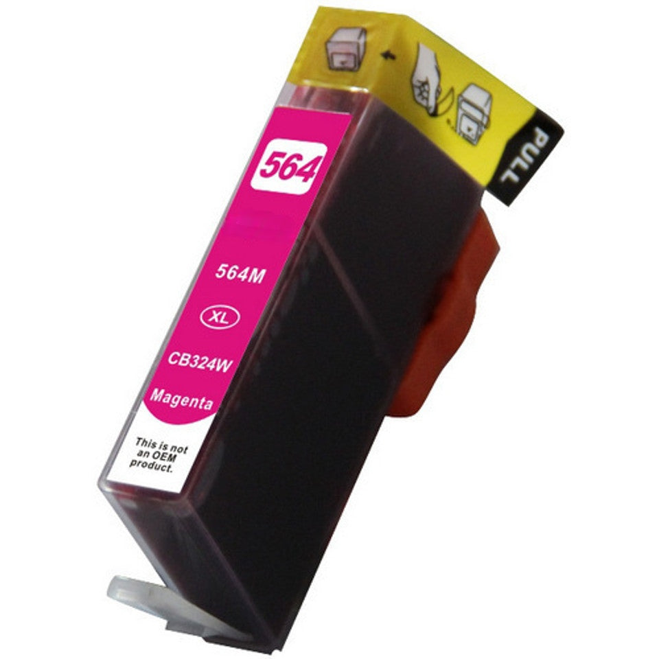 HP 564XL Magenta Compatible Ink Cartridge – 750 pages of vibrant color printing for PhotoSmart 5510, 5514, 6510, 6515, and 7510 printers.