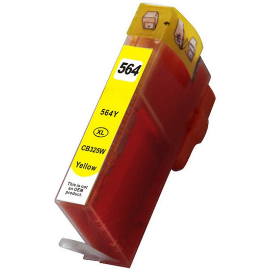HP 564XL Yellow Compatible Ink Cartridge – 750 pages of vibrant color printing for PhotoSmart 5510, 5514, 6510, 6515, and 7510 printers.