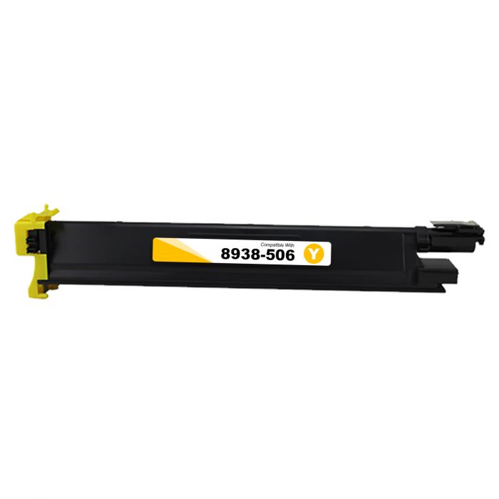 Toner Cartridge TN210 (8938-506) Yellow Compatible for Konica Minolta BizHub C250, C250P, C252, C252P printers – high-yield 12,000 pages.