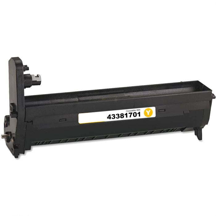 Yellow Drum Unit 43381701 compatible for Oki C5500, 20000 pages.