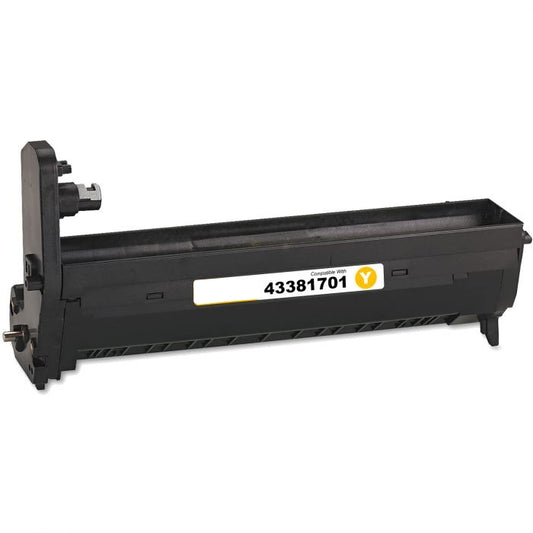 Yellow Drum Unit 43381701 compatible for Oki C5500, 20000 pages.