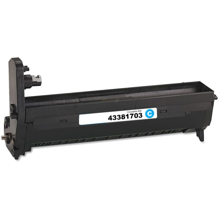 Cyan Drum Unit 43381703 compatible for Oki C5500, 20000 pages.