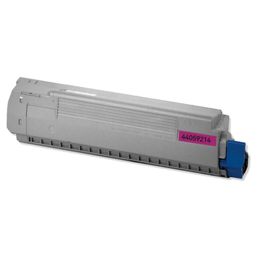 Magenta toner 44059214 compatible with Oki MC860 printers.