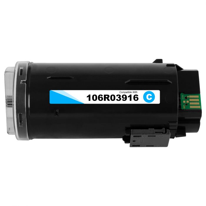Cyan toner 106R03916 compatible for Xerox Versalink C600 Extra High Yield, 16800 pages.